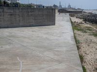 Portugal's Elevated Concrete Walls Along the Beach