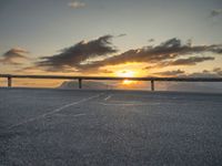 Profile Road in Majorca, Spain at Sunrise