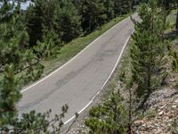 Pyrenees: Aerial View of a Mountain Road in Spain