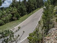 Pyrenees: Aerial View of a Mountain Road in Spain