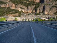 Pyrenees Landscape: A Road under a Clear Sky
