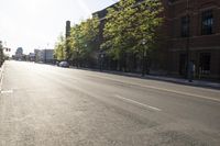 Quiet Neighborhood Morning Sunrise with Clear Sky