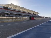 Race Track Architecture with Clear Sky