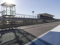 Race Track: Asphalt Road and Concrete Structure