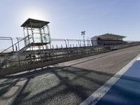 Race Track: Asphalt Road and Concrete Structure