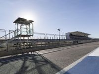 Race Track: Asphalt Road and Concrete Structure