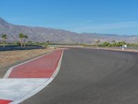 Race Track Asphalt: Straight Down the Road