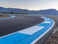 Race Track at Dawn in the USA