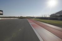 Race Track: Automobiles in Motion Blur