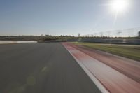 Race Track: Automobiles in Motion Blur