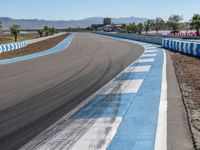 Race Track on Clear Sky Day in USA