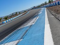 Race Track on Clear Sky Day in USA