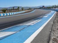 Race Track on Clear Sky Day in USA