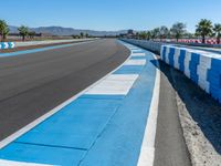 Race Track on Clear Sky Day in USA