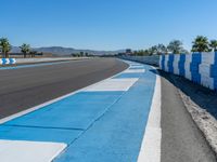 Race Track on Clear Sky Day in USA