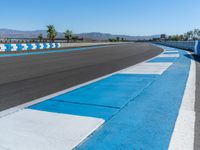 Race Track on Clear Sky Day in USA