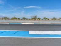 Race Track Curve on Asphalt in the USA