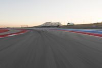 Race Track Curve: Clear Skies Overlooking the Grandstand