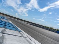 Race Track Curves on Asphalt Road in USA