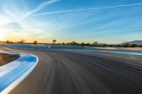 Race Track at Dawn in the USA