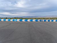 Race Track Profile in USA on a Cloudy Day