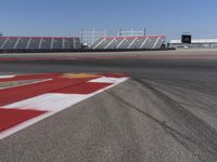 Race Track Stadium with Clear Sky