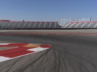 Race Track Stadium with Clear Sky