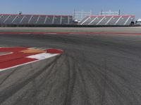 Race Track Stadium with Clear Sky