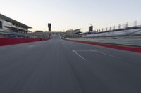 Race Track Stadium: Clear Sky and Motion Blur