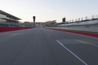 Race Track Stadium: Clear Sky and Motion Blur