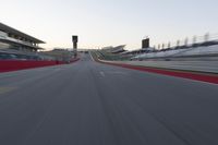 Race Track Stadium: Clear Sky and Motion Blur