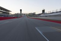 Race Track Stadium: Clear Sky and Motion Blur