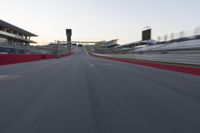 Race Track Stadium: Clear Sky and Motion Blur