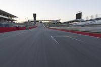 Race Track Stadium: Clear Sky and Motion Blur