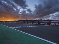 Dramatic Racing Atmosphere at Valencia Race Track in Spain