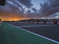 Dramatic Racing Atmosphere at Valencia Race Track in Spain