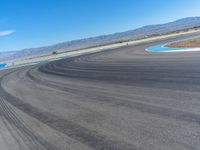 Racing Day: Speeding Down the Road Under a Clear Sky