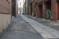 Red Brick Alleyway at Dawn in Denver, Colorado