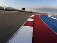 Red Hot Race Track Under Clear Sky