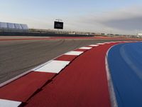 Red Hot Race Track Under Clear Sky