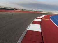 Red Hot Race Track Under Clear Sky