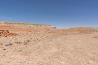 the desert is very sparse, with no people on it and no people walking around