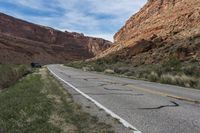 Red Rock Desert Road Mountain Pass
