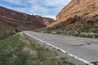 Red Rock Desert Road Mountain Pass 002