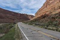Red Rock Desert Road Mountain Pass 003