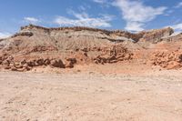 the desert is very sparse, with no people on it and no people walking around