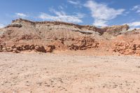 the desert is very sparse, with no people on it and no people walking around