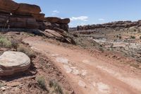 Red Rock Formation: Outcrop Rocks in the Desert