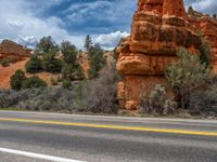 Red Rock Landscapes: Driving on the Scenic Roads of Utah