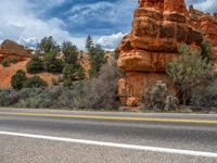 Red Rock Landscapes: Driving on the Scenic Roads of Utah